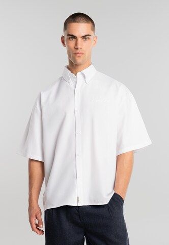 Another Cotton Lab Comfort fit Overhemd in Wit