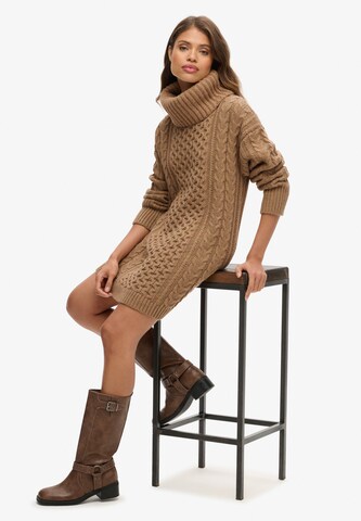 Superdry Knit dress in Brown