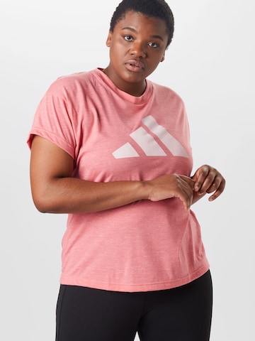 ADIDAS PERFORMANCE - Camiseta funcional 'Winners 2.0' en rosa: frente