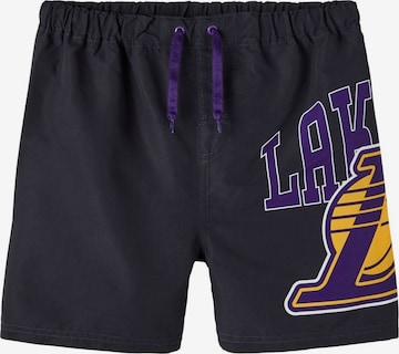 NAME IT Badeshorts 'NBA Lakers' in Schwarz: predná strana