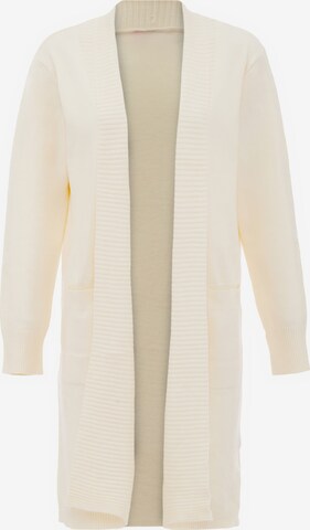 dulcey Knit Cardigan in White: front