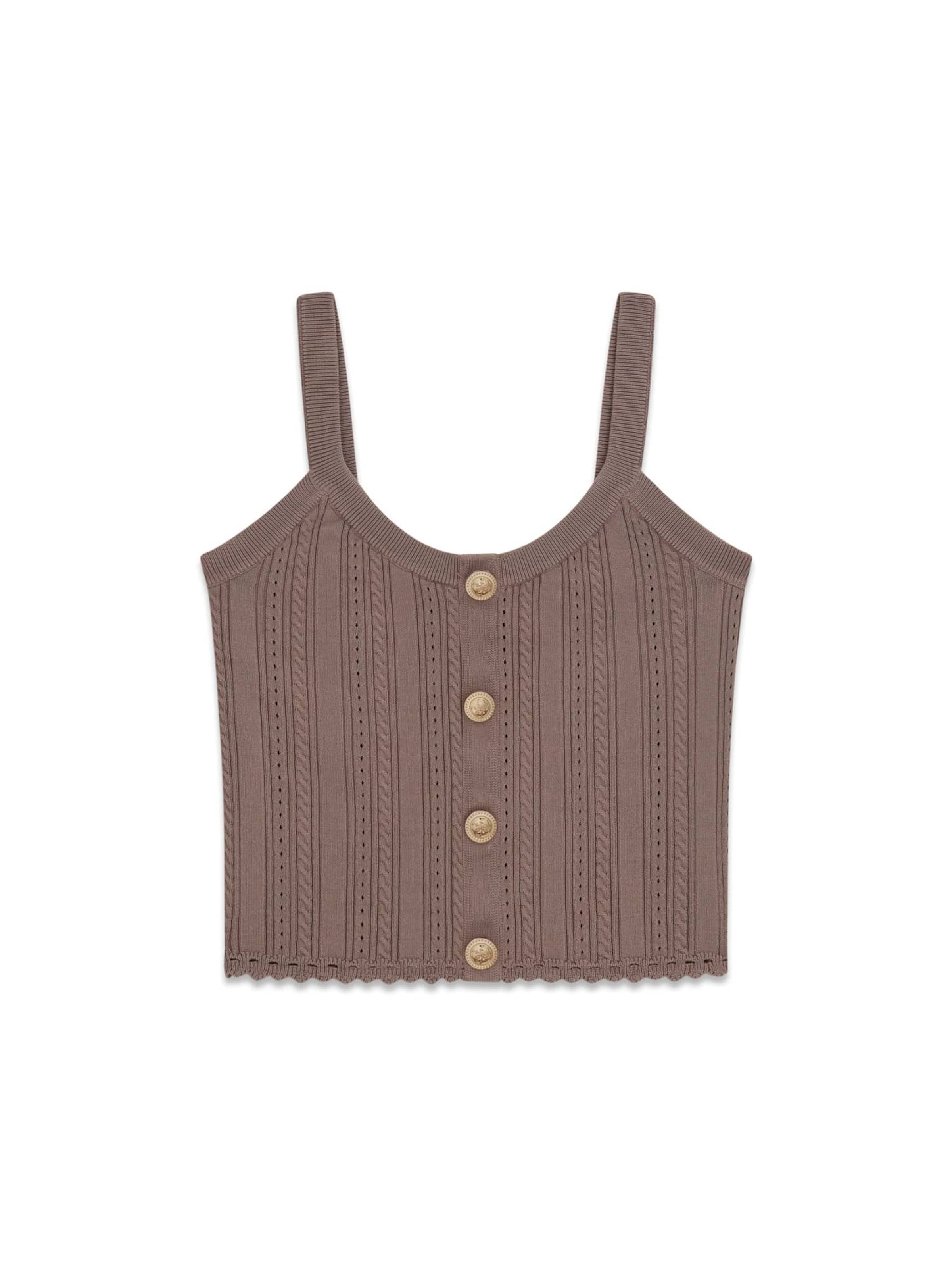 GUESS Stricktop in Beige: Vorderseite