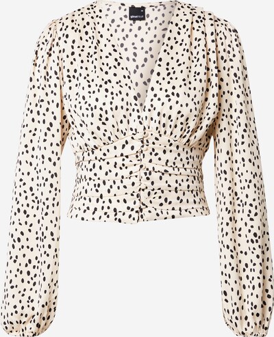 Gina Tricot Blus 'Ina' i kitt / svart, Produktvy
