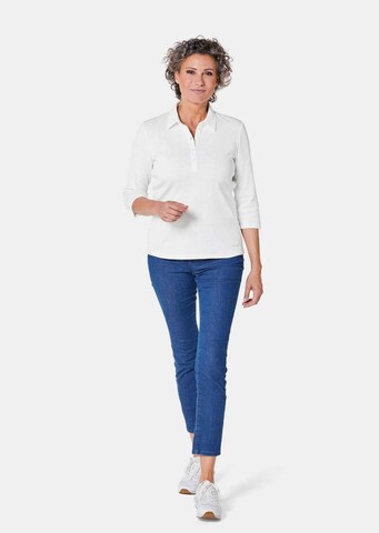 Goldner Shirt in Wit