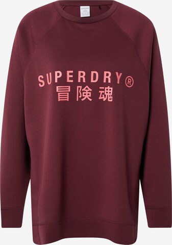 Superdry Sportovní mikina – červená: přední strana