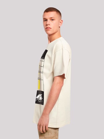 F2 Shirt 'Be Free Surfer Style Sommer' in Beige