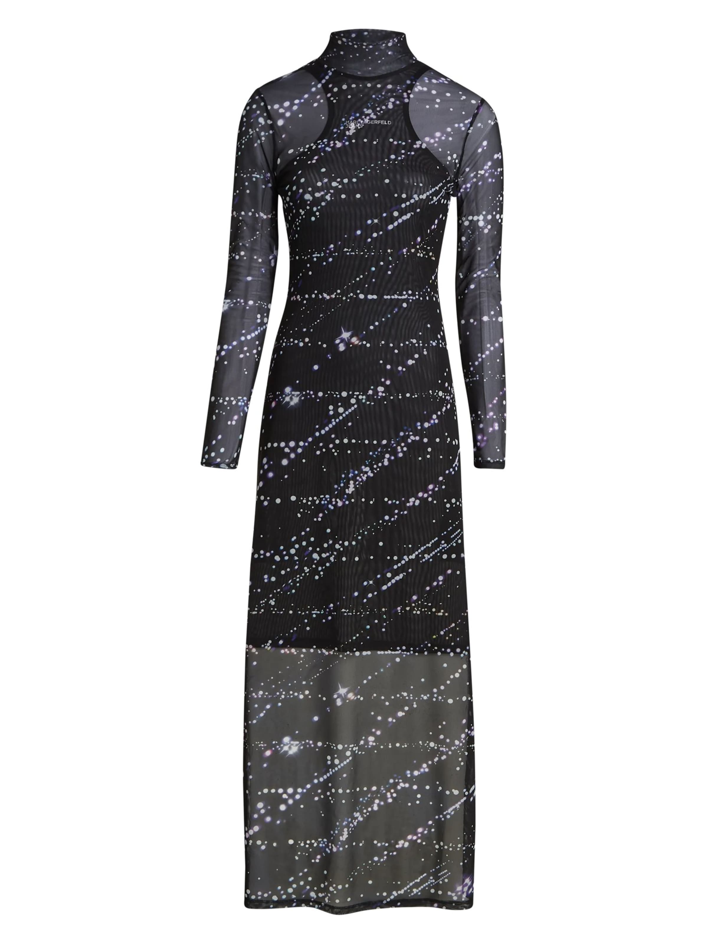 Robe de soirée KARL LAGERFELD JEANS en noir : devant