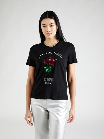 T-shirt 'KITA' ONLY en noir : devant