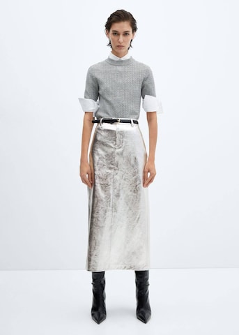 MANGO Skirt in Silver