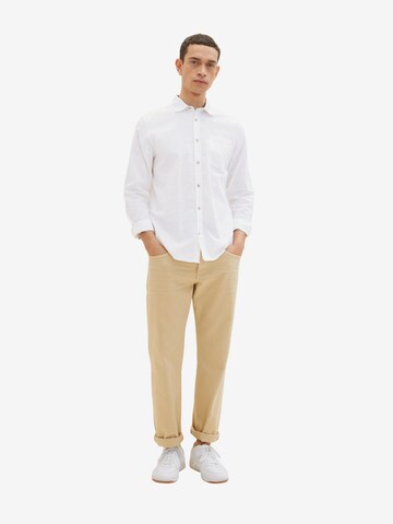 TOM TAILOR Regular fit Button Up Shirt in White