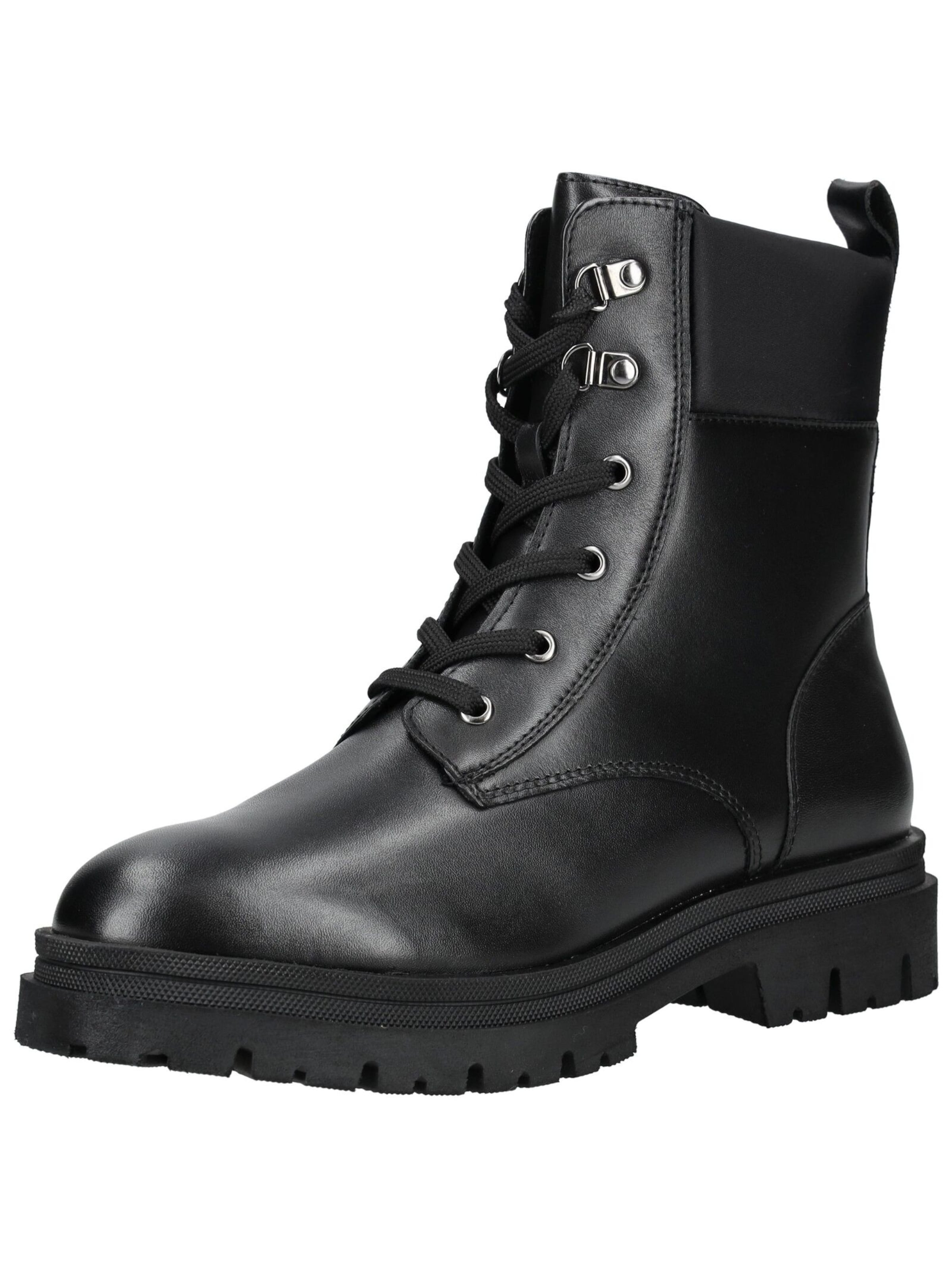 MARCO TOZZI Lace-up bootie in Black: front