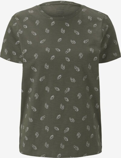 khaki / fehér TOM TAILOR Póló, Termék nézet