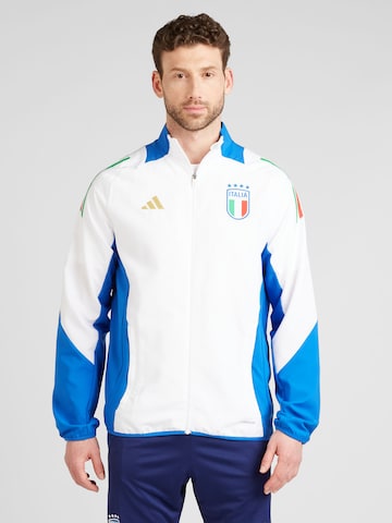 ADIDAS PERFORMANCE Athletic Jacket in White: front