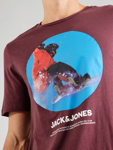 JACK & JONES Shirt 'MAINE' in Red