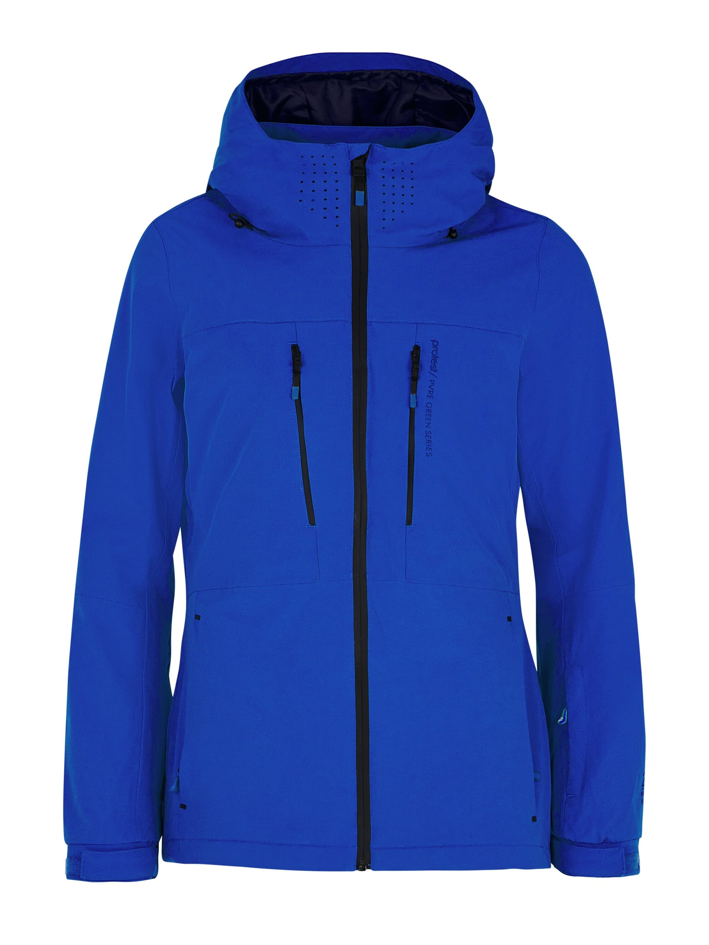 PROTEST Athletic Jacket 'PRTBEVERLY' in Blue: front