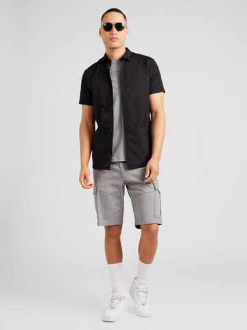 Coupe slim Chemise 'JOE' JACK & JONES en noir