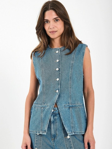 Gilet ' Kenzie ' NORR en bleu : devant