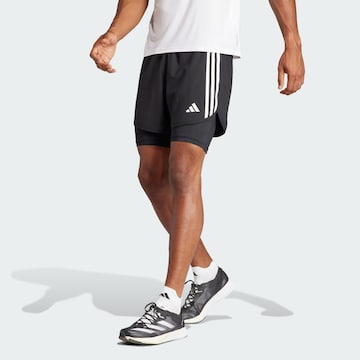 ADIDAS PERFORMANCE Regular Workout Pants 'Own The Run' in Black: front