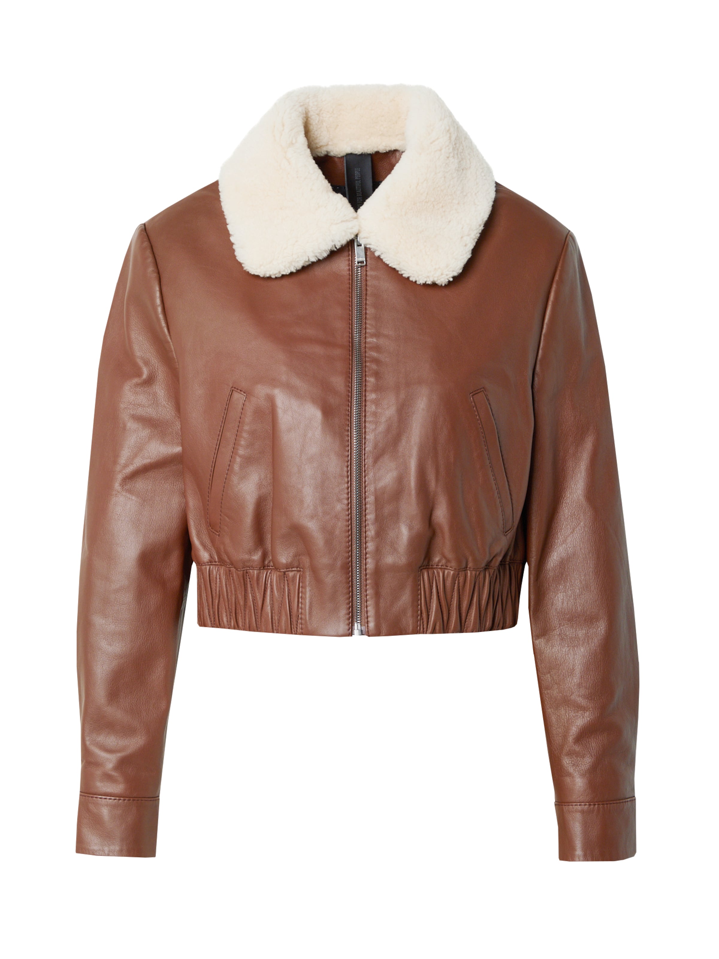 DRYKORN Övergångsjacka 'RADWAY_2' i ljusbeige / kastanjebrun, Produktvy