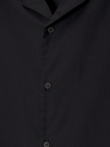 Pull&Bear Regular fit Button Up Shirt in Black