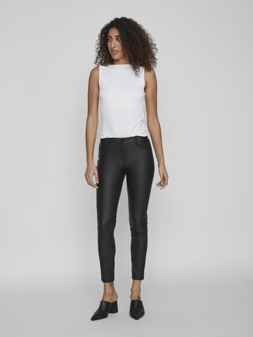 VILA Slim fit Trousers 'VISarah' in Black