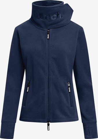 BENCH Fleece Jacket 'Funnel' in Blue: front