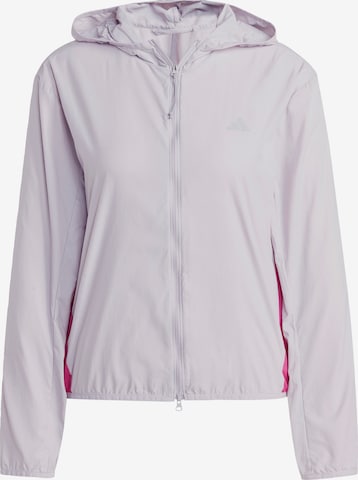 ADIDAS PERFORMANCE Athletic Jacket 'Run It' in Purple: front