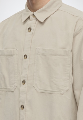 QS Классический крой Рубашка в Бежевый