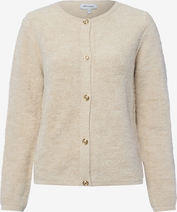MORE & MORE Knit Cardigan in Beige: front