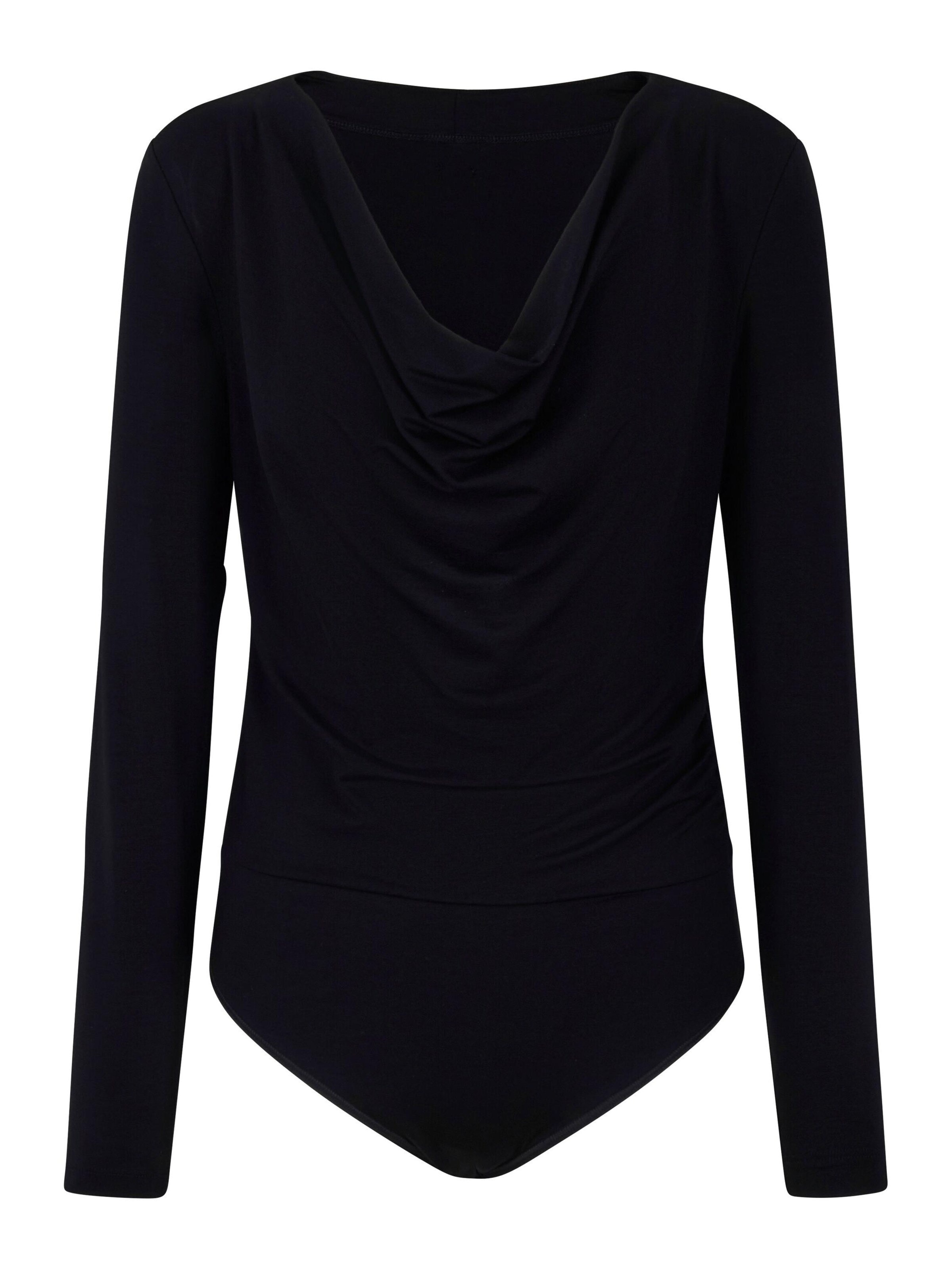 FALKE Blusenbody 'Daily Drape Brief'‌‌‌ in Schwarz: Vorderseite