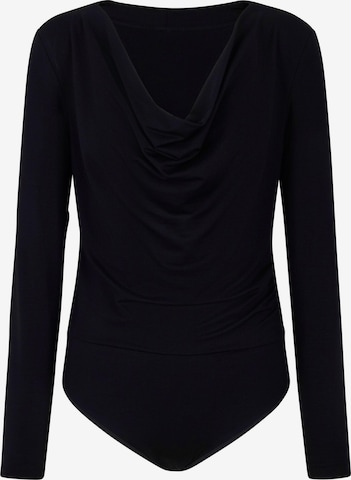 FALKE Blusenbody 'Daily Drape Brief' in Schwarz: Vorderseite