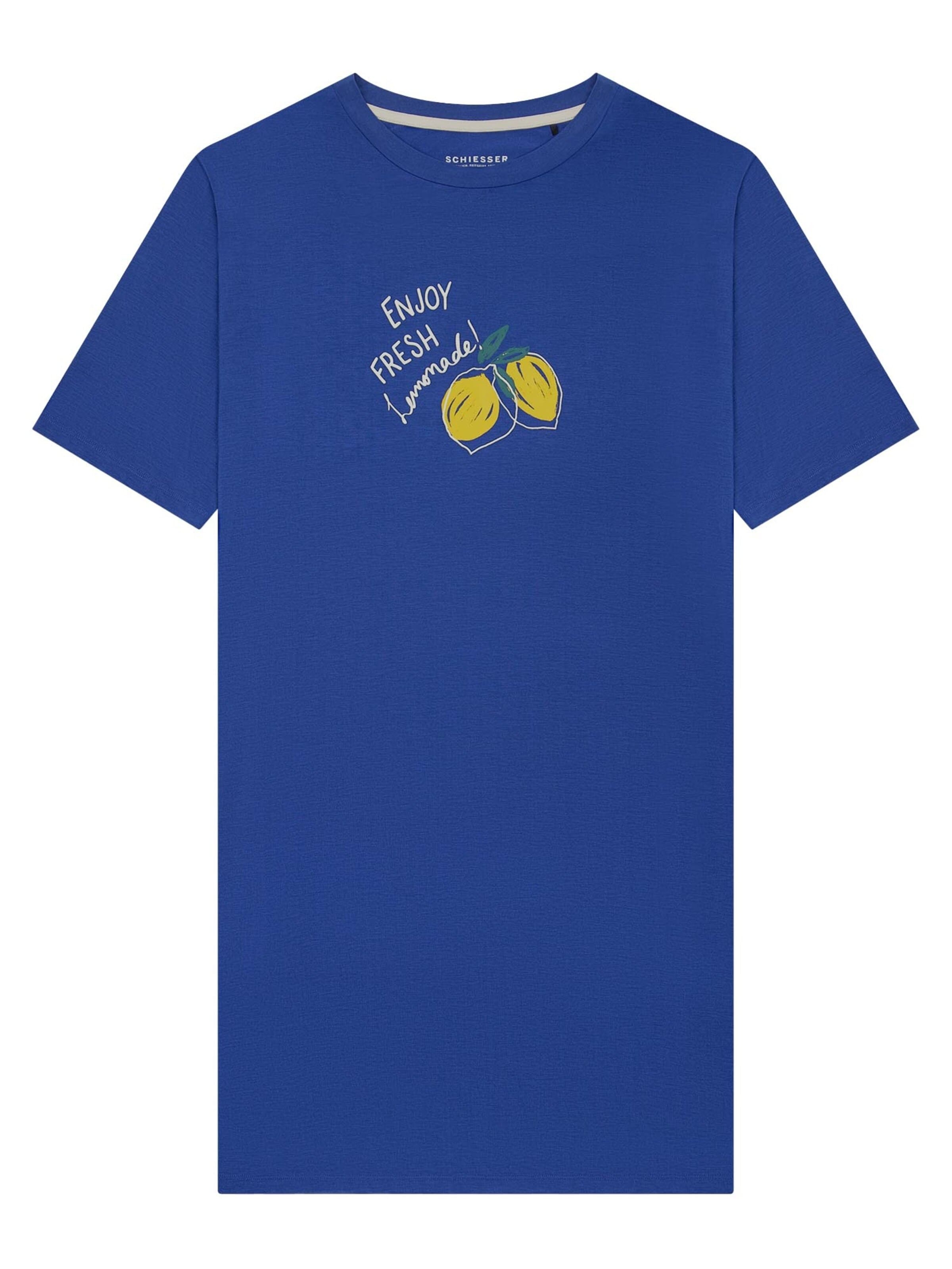 SCHIESSER Pajama shirt 'Casual Fashion' in Blue: front