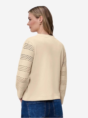 Giacca di felpa 'silk look jacket 324795' di STREET ONE in beige