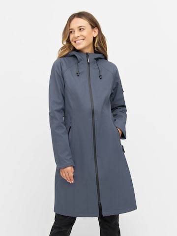 ILSE JACOBSEN Raincoat in Blue: front