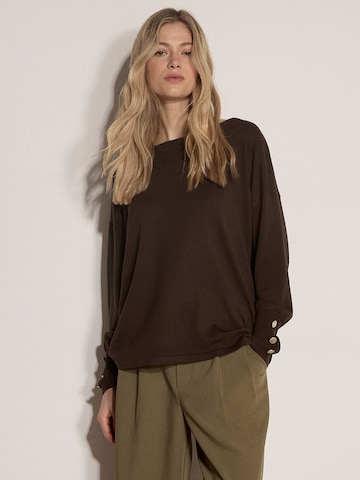 Apricot Soft Jersey Knit Top ' ' in Braun: Vorderseite