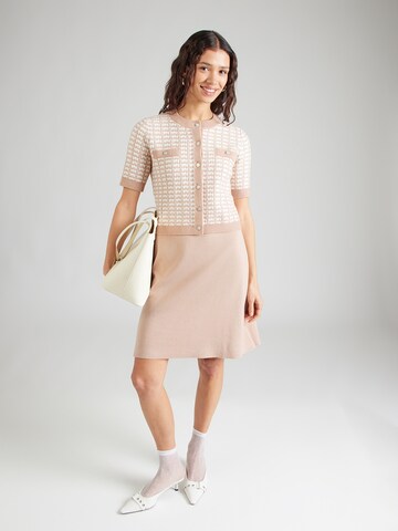 Robes en maille '261-RMORESA' Morgan en beige : devant