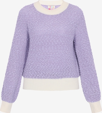 Pull-over IZIA en violet : devant