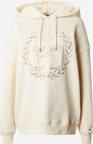 TOMMY HILFIGER Sweatshirt 'Laurel' i beige: framsida