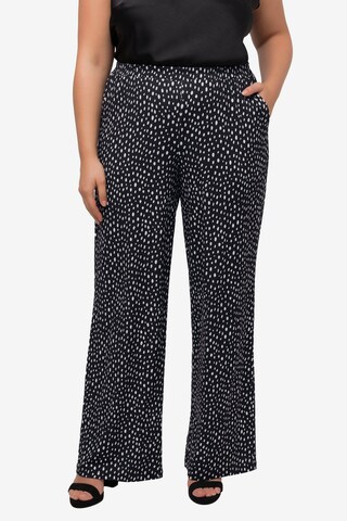 Ulla Popken Wide leg Pants in Black: front