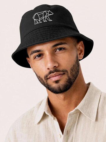 Neverless Hat 'Bär Lineart Polygon' in Black