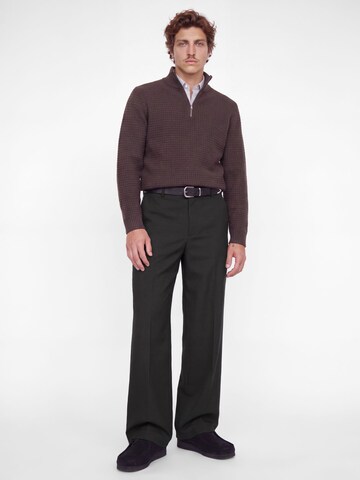 JACK & JONES Loose fit Trousers with creases in Grey