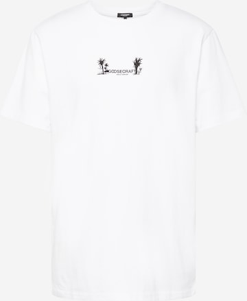 Goosecraft - Camiseta 'Cas' en blanco: frente