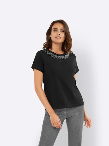 T-shirt heine en noir : devant