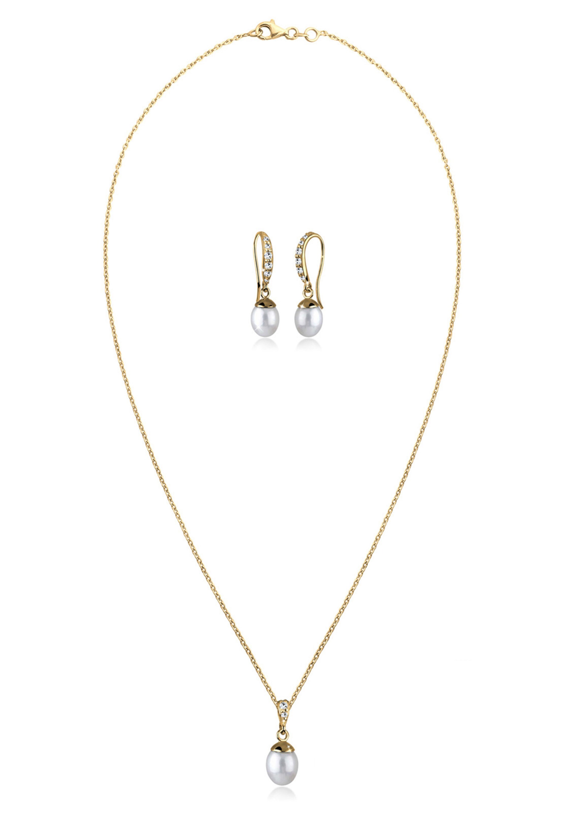 ELLI Schmuckset in Gold: Vorderseite