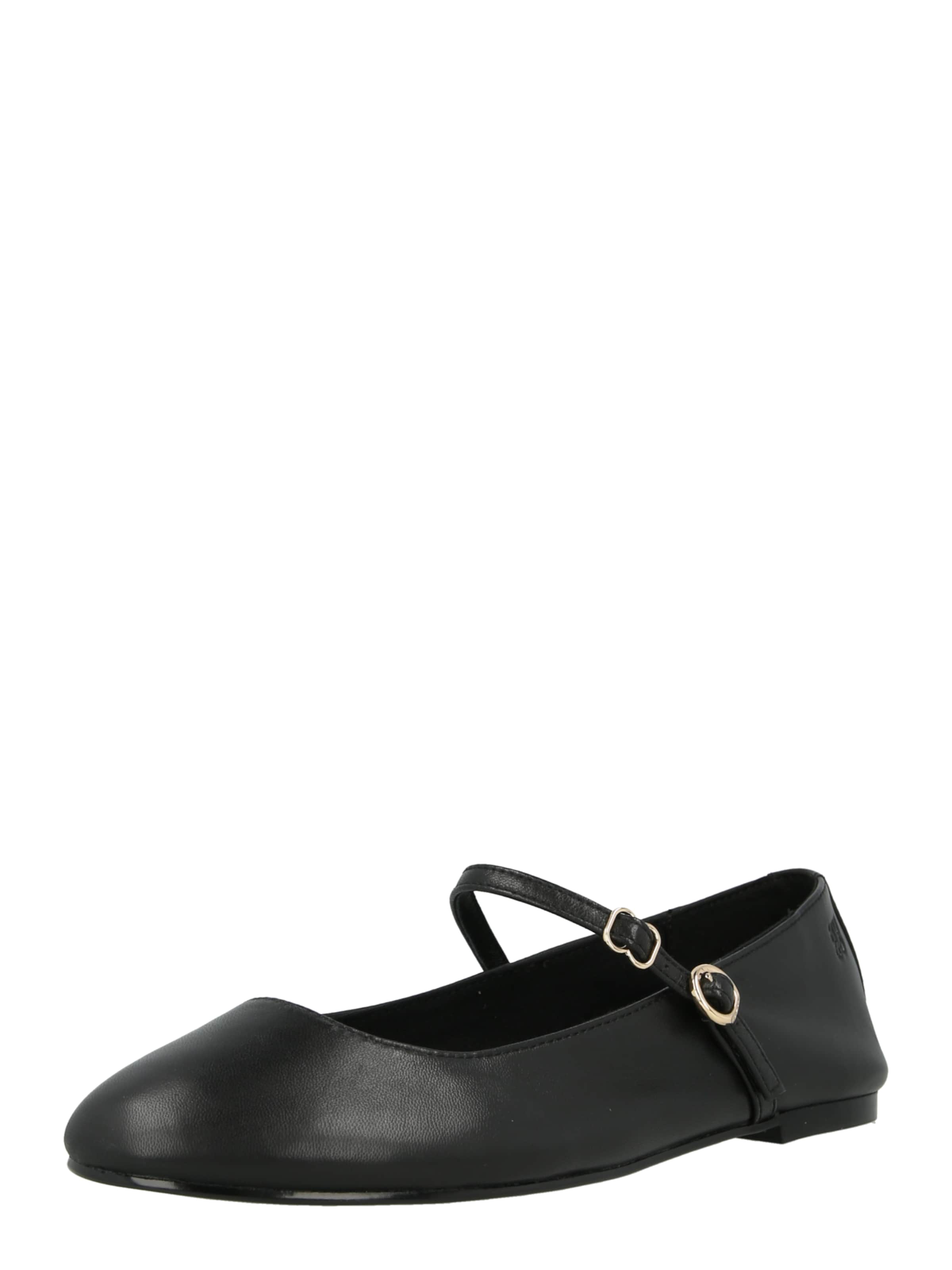 Balerini cu curea glezna 'Tylia' de la HUGO pe negru: față