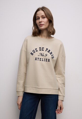 STREET ONE Sweatshirt i beige: forside