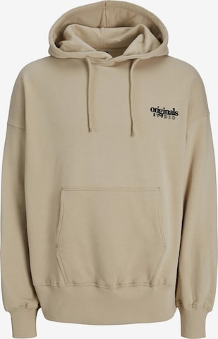 Sweat-shirt JACK & JONES en beige : devant