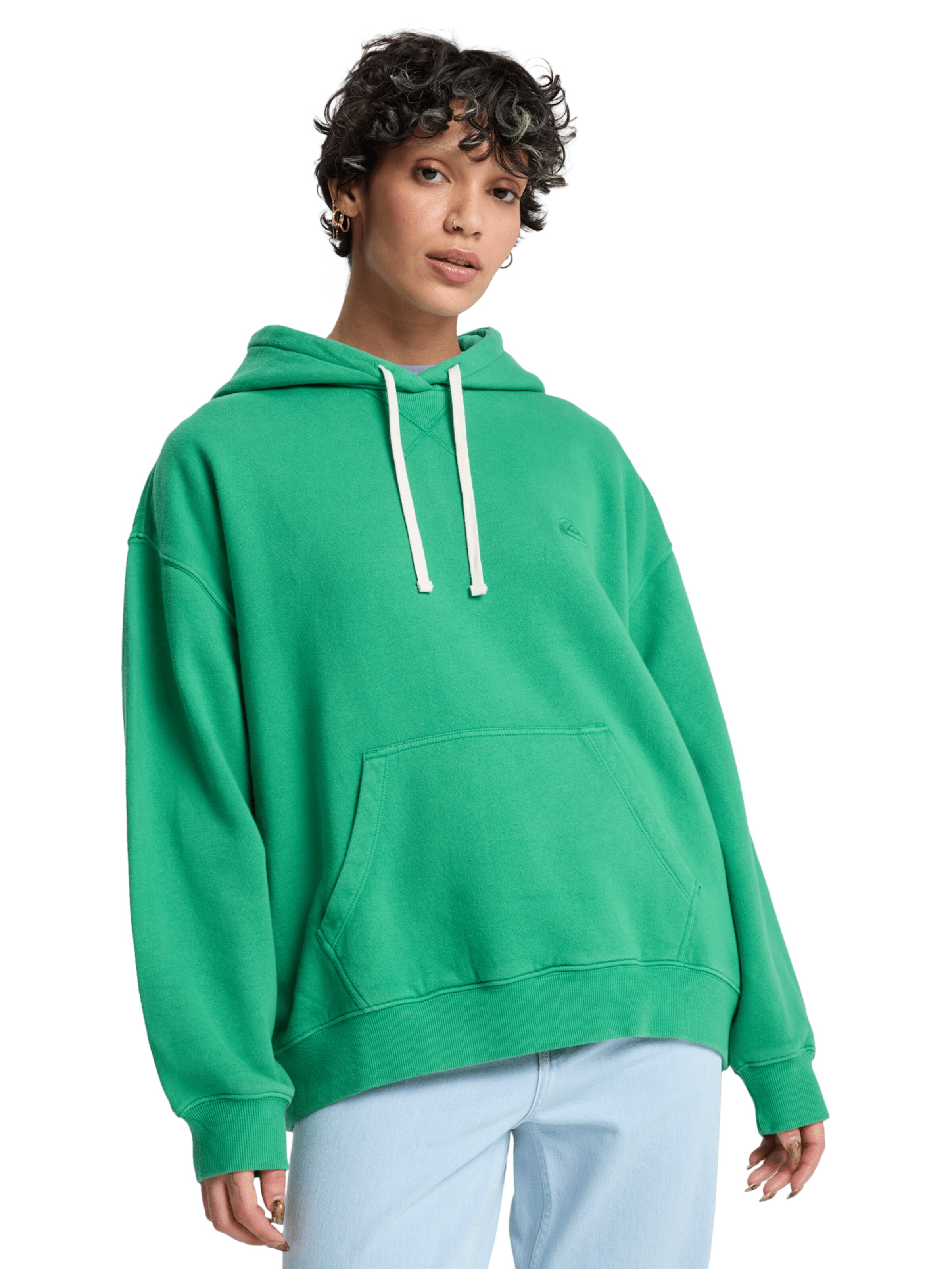 QUIKSILVER Sweatshirt 'Essential' in Grün: Vorderseite