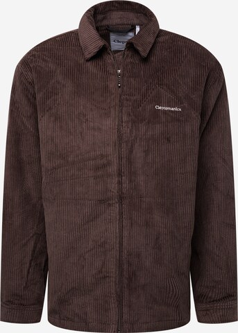 Cleptomanicx Between-Season Jacket 'Service' in Brown: front