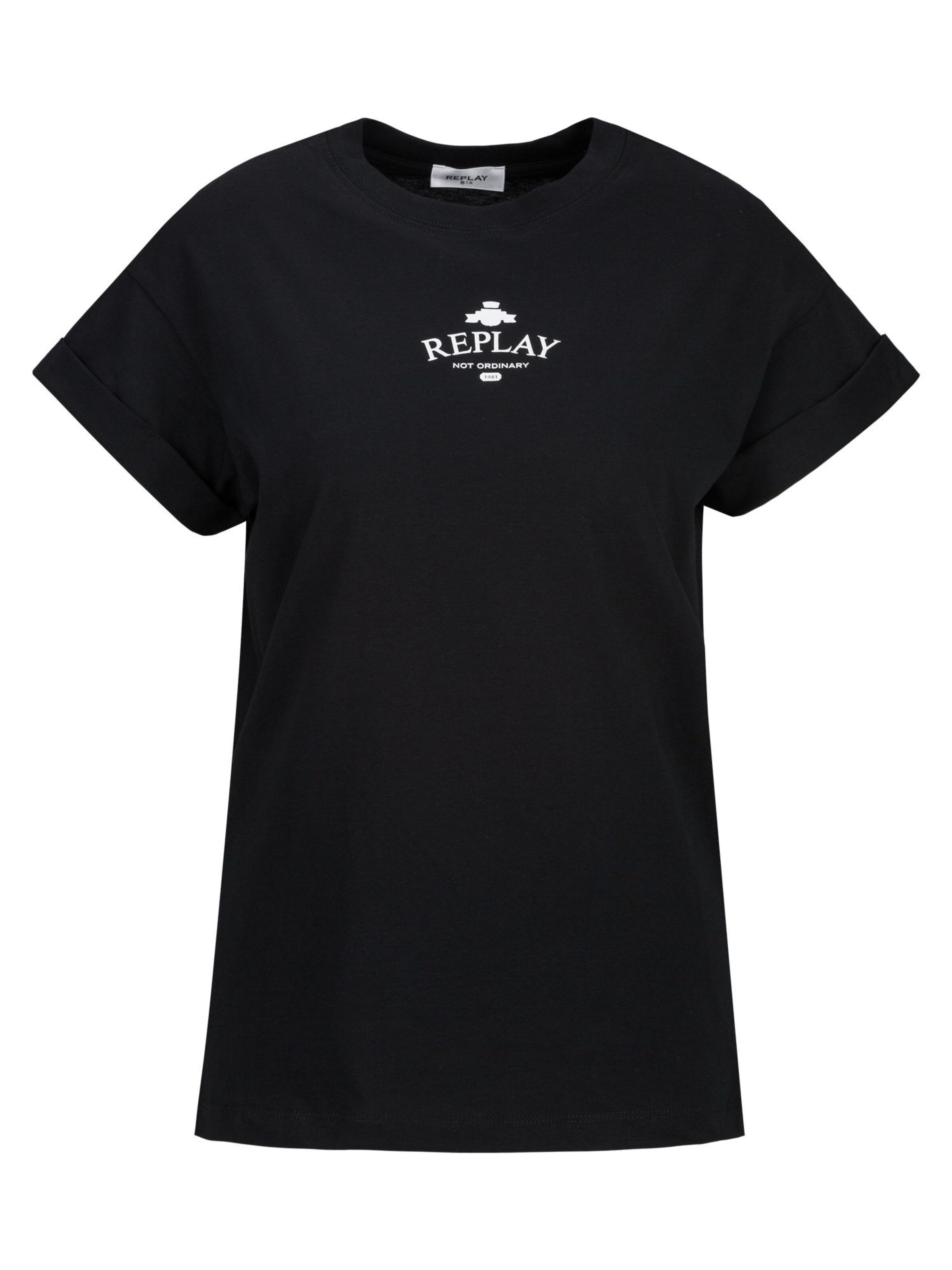 REPLAY Shirt in Black: front